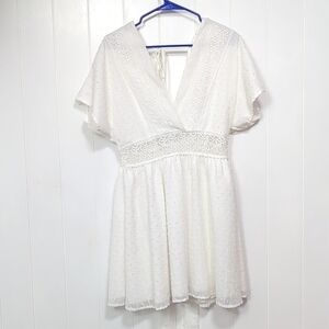 ❤️5/$25 ⭐NWOT Shien Lace Romper Open Back